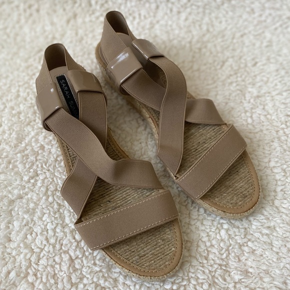 Sarah Summer Cloth Elastic Sandals - Picture 6 of 16
